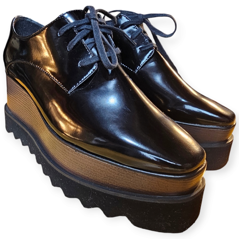 Stella McCartney Black Platform Shoes